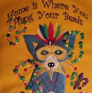 Mardi Gras Garden flag